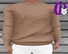 Square Sweater M brown