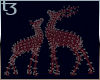 X-Mass Deer Pair Red