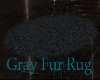 Gray Fur Rug