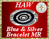Blue & Sil. Bracelet MR