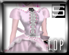 [S] Pink Goth Lolita Top