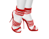 Red Strappy Heels