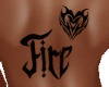 Fire Heart Tattoo