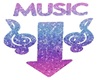 Letrero Music Blue pink