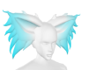 White blue Ears pure