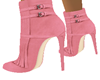 Pink Suede Boots