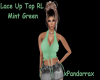 Mnt Green Lace Up Top RL