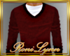 Knit Sweater Dark Red
