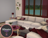 grown up burgundy sofa