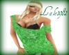 pizzo green dress