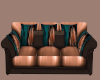 Brown & Copper Sofa