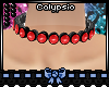 [C] PVC Necklace Red