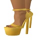 gold mettalic heels