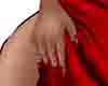 woman in red uñas