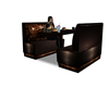 cafe booth w/pose