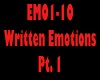 Written Emotions Pt1 Dub