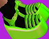 Neon Green Jelly Shoes