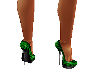 Green Caroline Heels