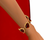 Ruby heart bracelet