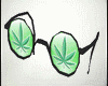 Marijuana Glasses Green