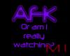 MI AFK Sign Purple