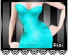 R! Mini Dress - Aqua