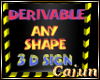 AnyShape 3D SIGN DERIVE