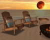 Beach Chairs & Fire Pit