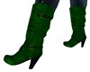 GREEN BUCKLE BOOTS