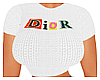 Dor. Whte Cropped Top.