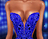 Blue Beaded Mermaid Gown
