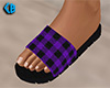 Purple Sandals Plaid (F)