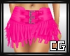 (CG) Fringe Skirt Pink
