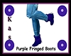 KIDS Purple Fringe Boots