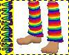 rainbow legwarmers