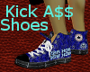Blue kicka$$ shoes