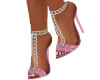Pink Denim Sandals
