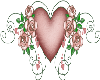 Heart roses Sticker