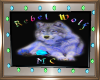 Neon Rebel Wolf Sign