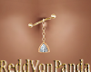 Gold Charm Belly Ring