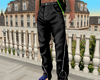black zip cargo capris