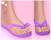 Cute Purple Flip Flops