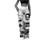 black and white