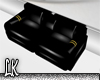 [LK] black gold 2P sofa