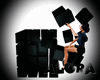 [A] Black Cube Seat