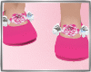 Kids Pink Tartan Shoes