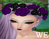 Purple/Black Rose Crown