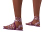 purplewhite sandals
