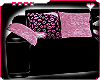 !♥ Black & Pink Couch