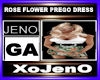 ROSE FLOWER PREGO DRESS
